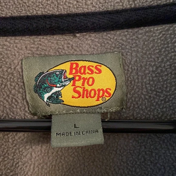 VINTAGE BASS PRO SHOPS 72’ (84’-98’ TAG) 3/4 ZIP PULLOVER - Picture 3 of 5